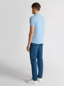 Knit Polo Shirt - Sky Blue