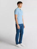 Knit Polo Shirt - Sky Blue