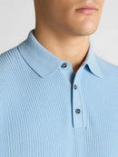 Knit Polo Shirt - Sky Blue