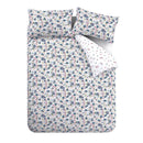 Brushed Ophelia Floral Duvet Cover Set - Blue