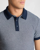 Short Sleeve Polo Shirt - Dark Blue & Black