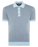 Short Sleeve Polo Shirt - Sky Blue