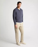 1/2 Zip Sweatshirt - Slate Blue