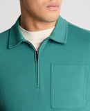 1/2 Zip Sweatshirt - Dark Lovat