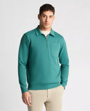 1/2 Zip Sweatshirt - Dark Lovat