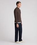 1/2 Zip Jumper - Brown Grey