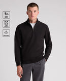 1/2 Zip Jumper - Black