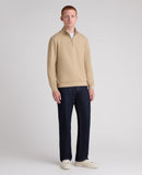 1/2 Zip Jumper - Wheat/oatmeal