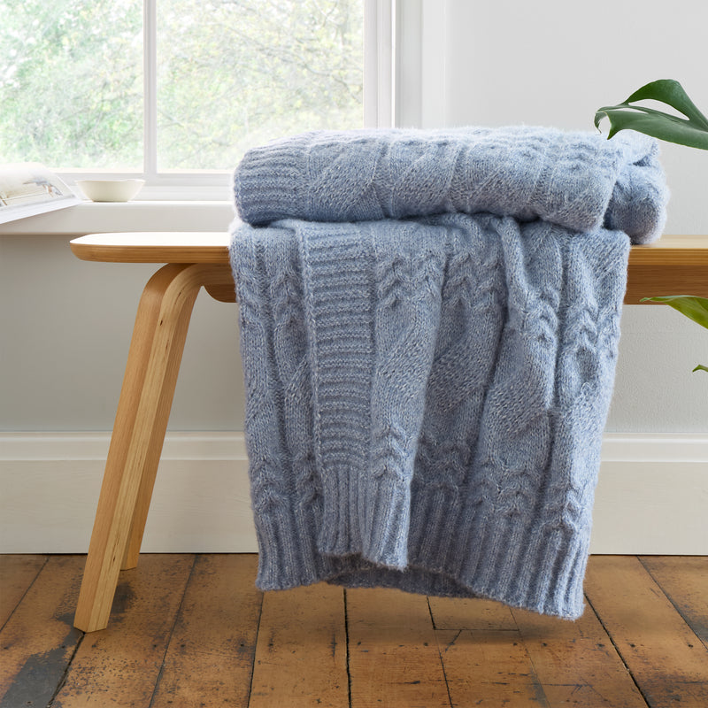 Cable Knit Throw 150x200cm