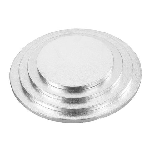 20cm/8inch Round Silver Cake Board