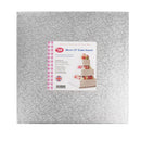 30cm/12inch Square Silver Cake Board 12mm