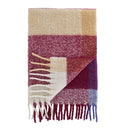 Check Mohair Throw - Plum