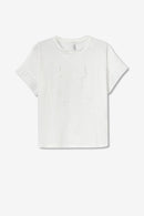 Mimo Front Appilque T-Shirt - Star White