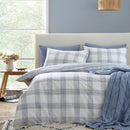 Marlow Check Duvet Cover Set - Blue