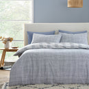 Marlow Check Duvet Cover Set - Blue