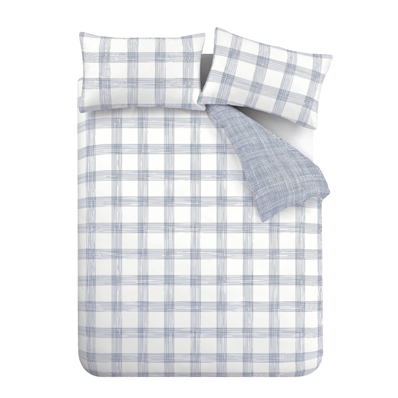 Marlow Check Duvet Cover Set - Blue