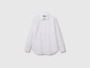 Relaxed Fit Cotton Shirt - White