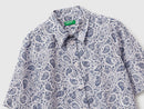 Print Shirt - Navy Paisley