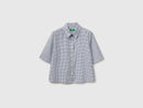 Print Shirt - White & Navy