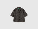 Print Shirt - Black Leaf