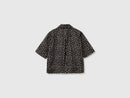 Print Shirt - Black Leaf