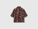 Print Shirt - Brown Leaf