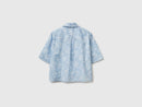 Print Shirt - Light Blue Floral