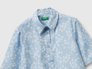 Print Shirt - Light Blue Floral