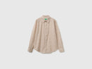 Print Shirt - Cream Squares