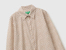 Print Shirt - Cream Squares