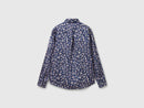 Print Shirt - Navy/white Dandelion