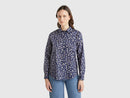 Print Shirt - Navy/white Dandelion