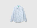 Print Shirt - Light Blue Floral