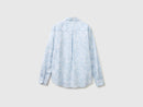 Print Shirt - Light Blue Floral