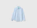 Regular Fit Cotton Long Sleeve Shirt - Light Blue