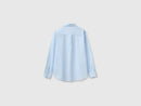 Regular Fit Cotton Long Sleeve Shirt - Light Blue