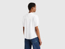 Flowy 3/4 Sleeve Shirt - White