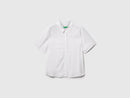 Flowy 3/4 Sleeve Shirt - White
