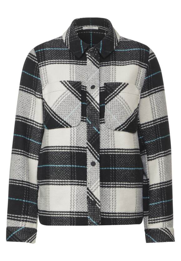 Check Overshirt - Black