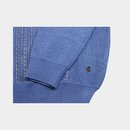 Pattern V Neck Jumper - Sapphire