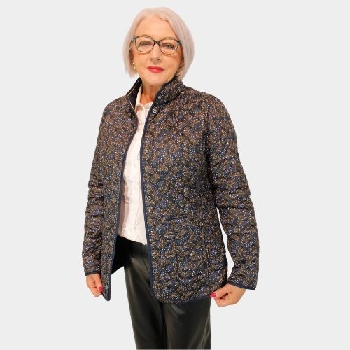 Reversible Jacket - Navy/camel