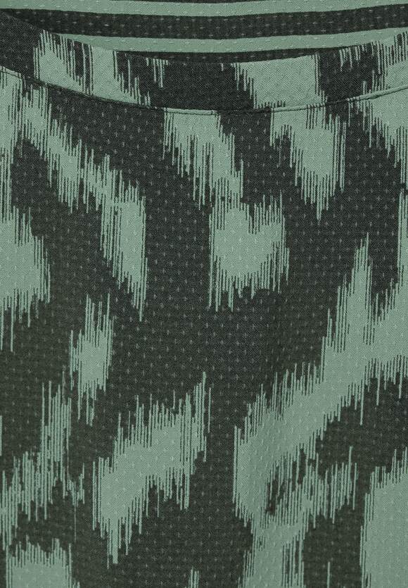 Print Mix Blouse - Strong Khaki