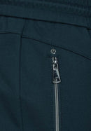 Tracey Zipper Detail Trouser - Petrol Blue