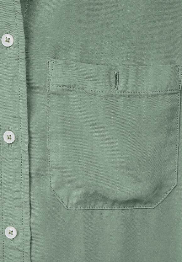 Color Lyocell Blouse - Raw Salvia Green