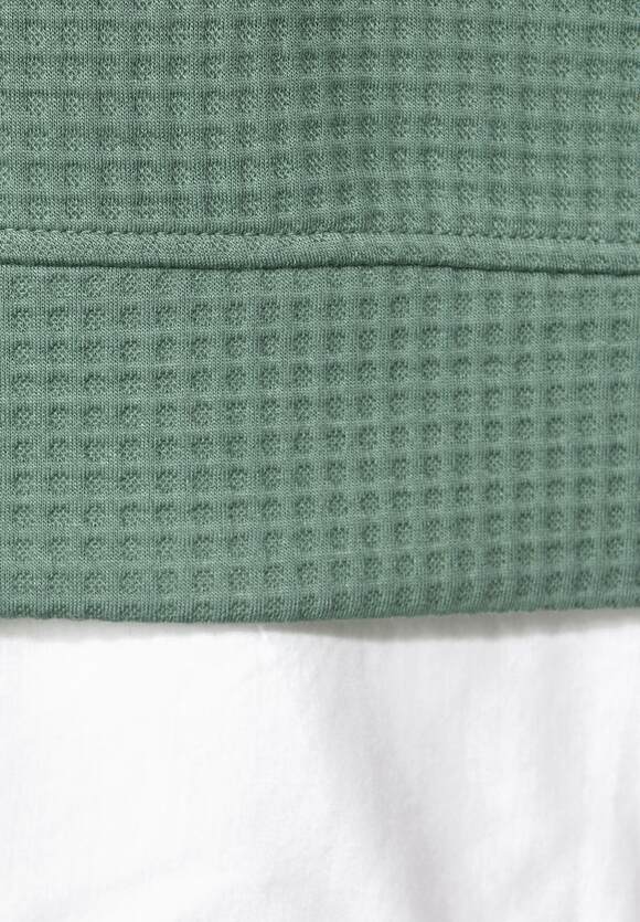 Structured Layering Sweatshirt - Raw Salvia Green