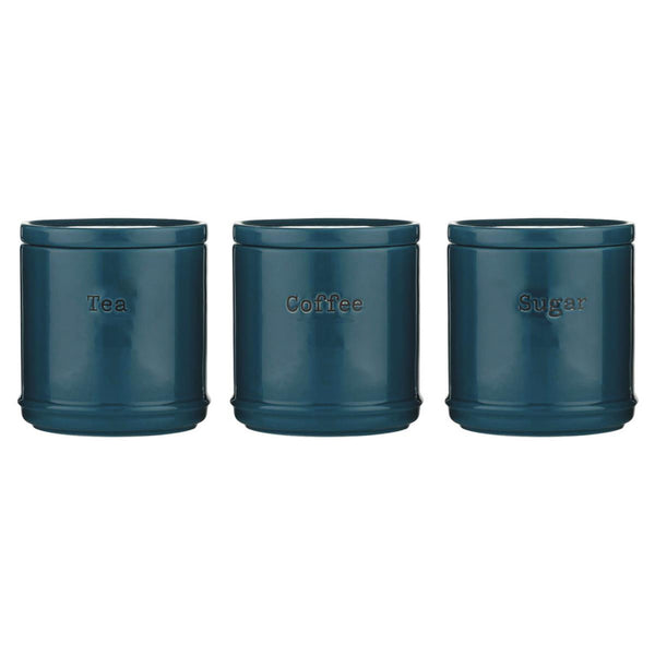 Accents Teal Tea Coffee Sugar Set