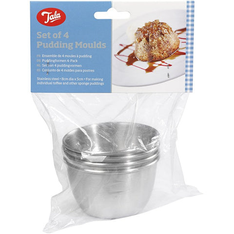 Set Of 4 Pudding Moulds