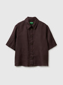 Linen Shirt - Brown