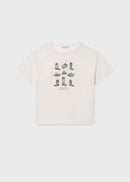 Short Sleeve Print T-Shirt - Bone