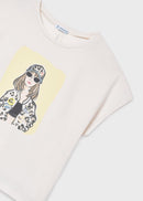 Short Sleeve Print T-Shirt - Bone